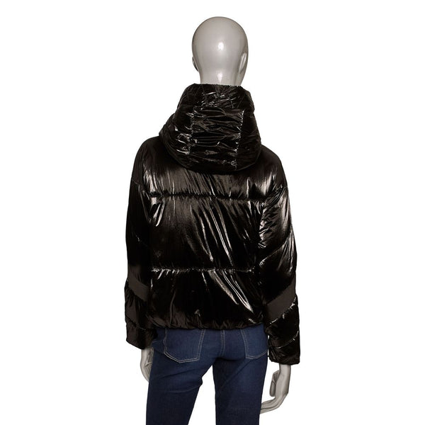 Black Polyester Women Jacket