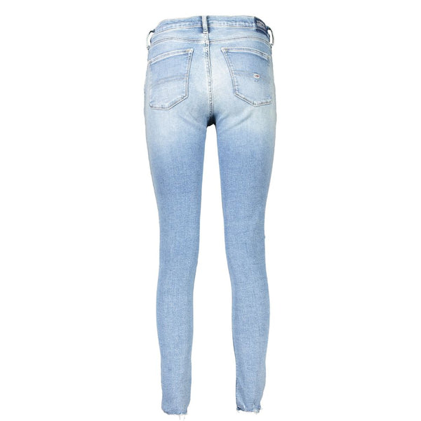 Light Blue Cotton Jeans & Pant