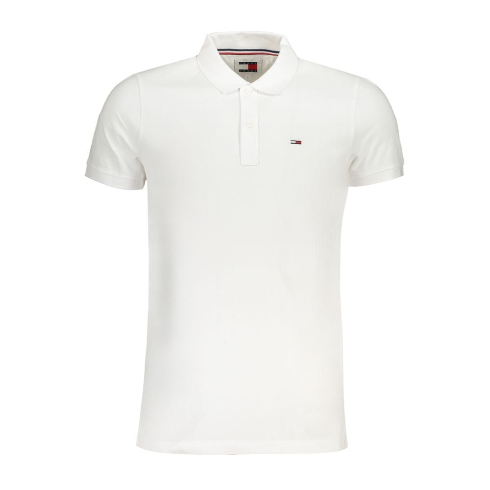 Polo in cotone bianco