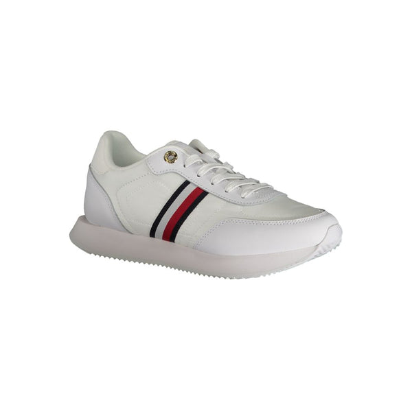 Sneaker in poliestere bianco