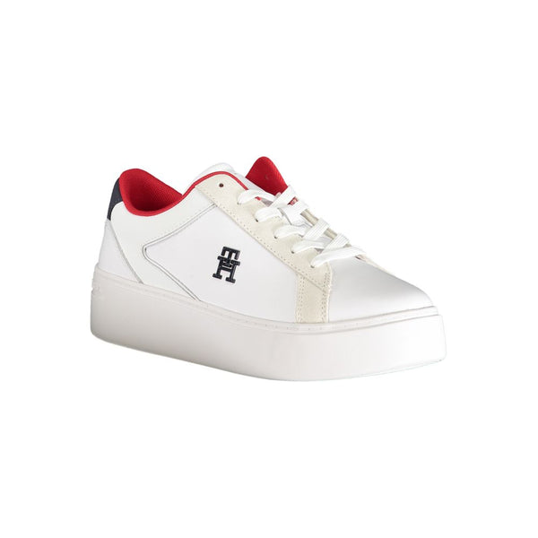 Sneaker in poliestere bianco