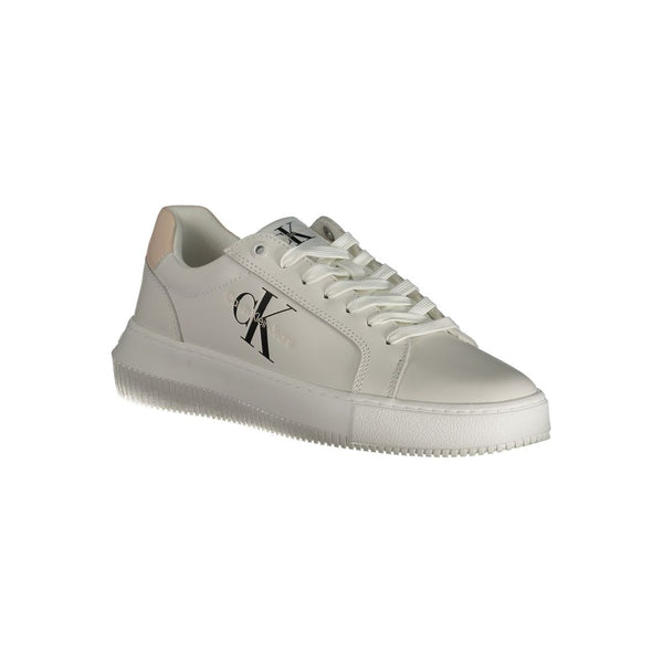 Sneaker in poliestere bianco