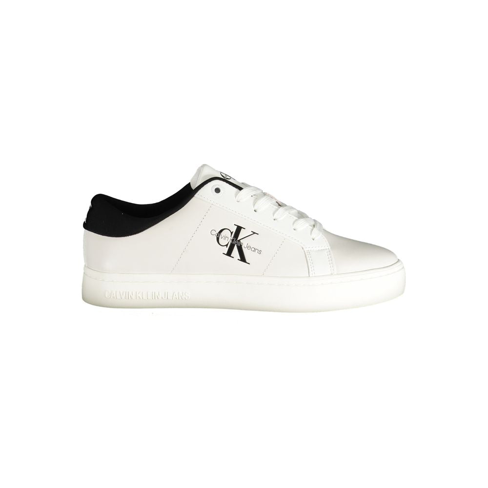 Sneaker in poliestere bianco