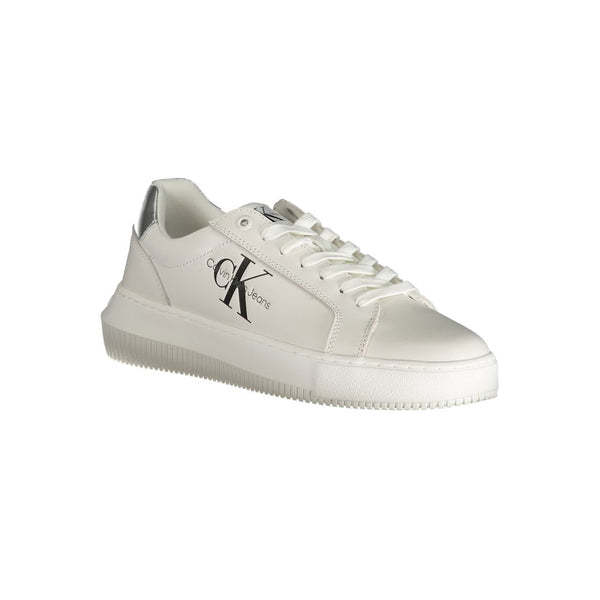 Sneaker in poliestere bianco