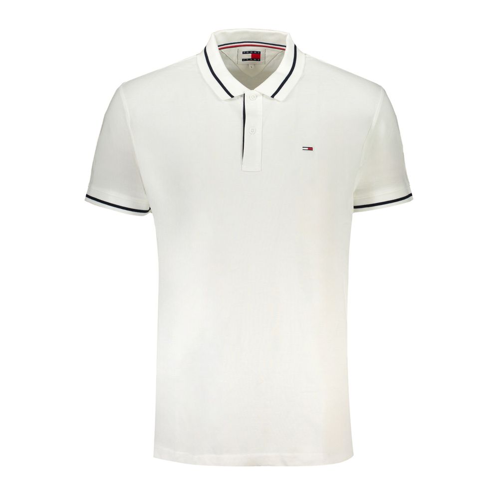 Polo in cotone bianco