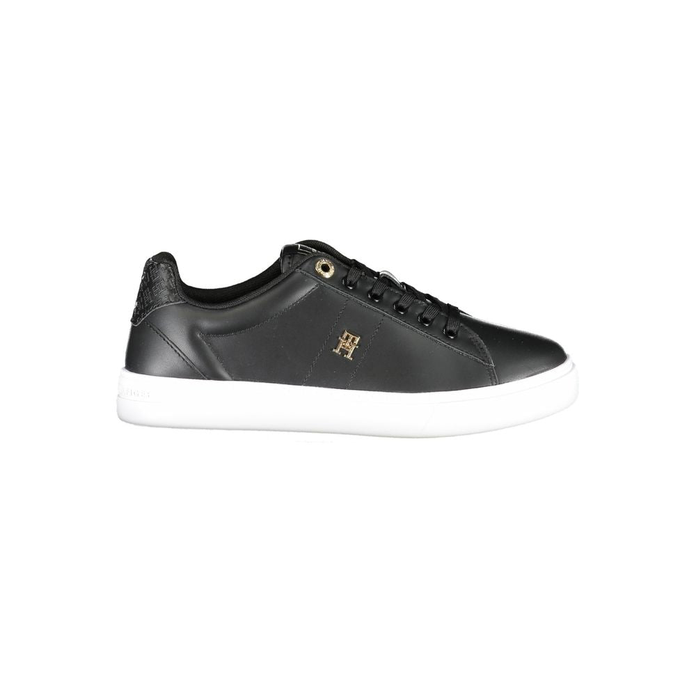 Black Polyester Sneaker