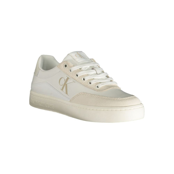 Sneaker in poliestere bianco