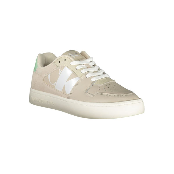 Sneaker in poliestere beige