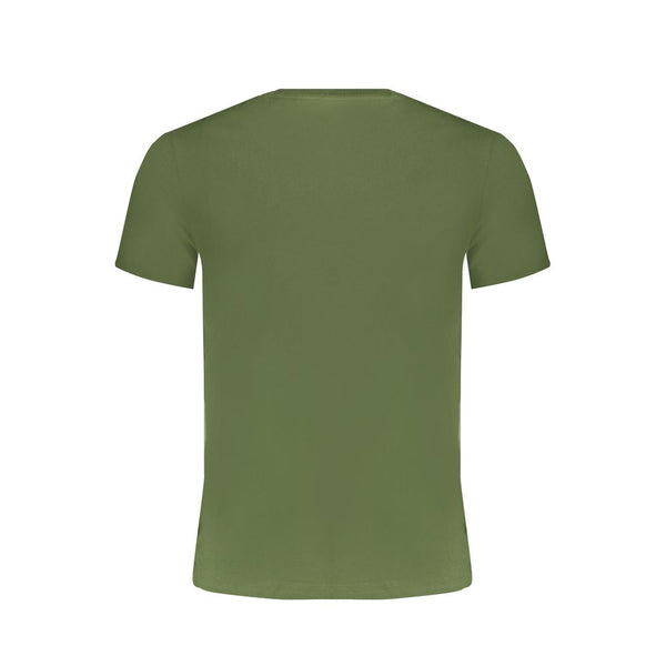 Green Cotton Men T-Shirt