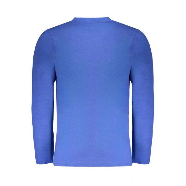 Maglietta da uomo in cotone blu