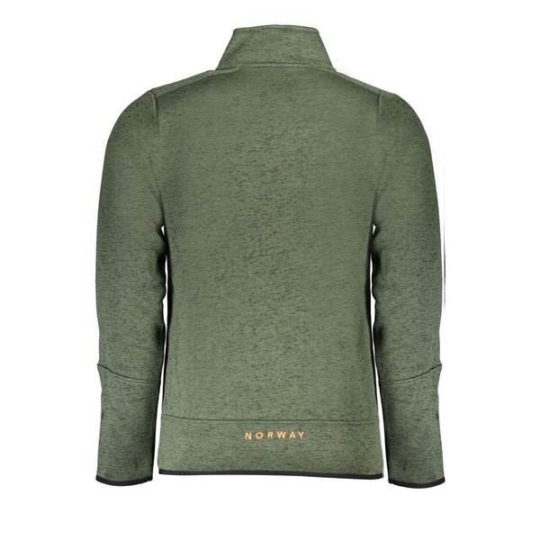 Maglione da uomo in poliestere verde