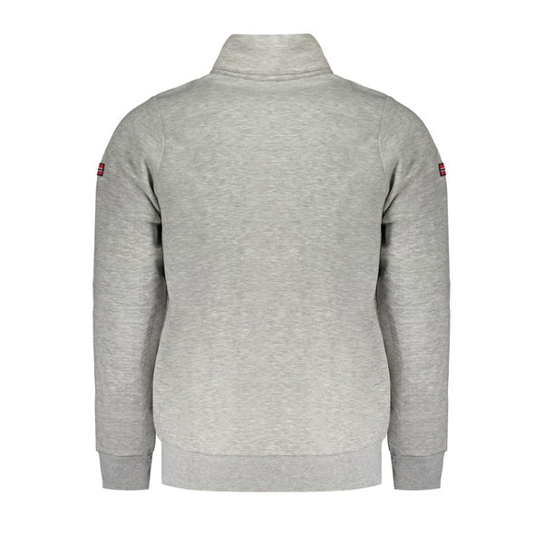 Gray Cotton Men Sweater