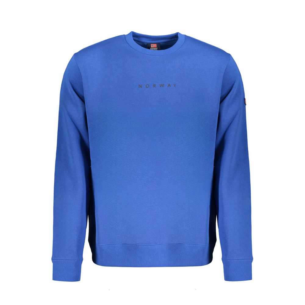 Maglione da uomo in cotone blu