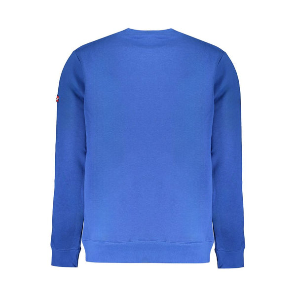 Maglione da uomo in cotone blu