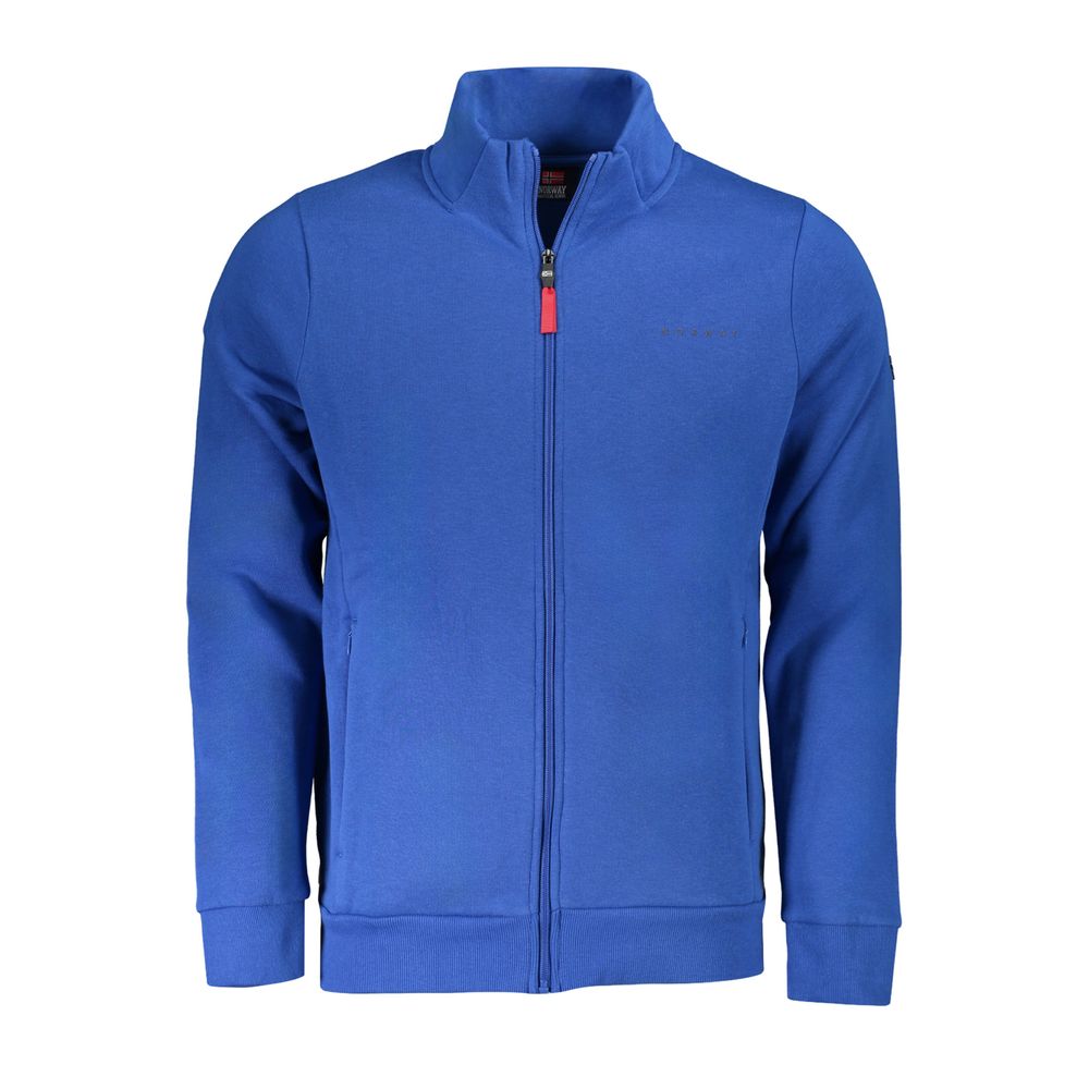 Maglione da uomo in cotone blu