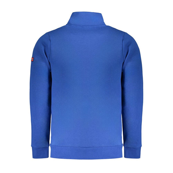 Maglione da uomo in cotone blu