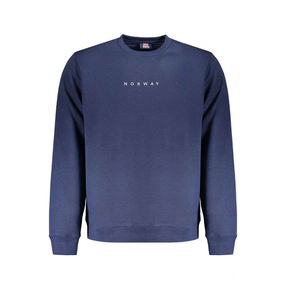 Maglione da uomo in cotone blu