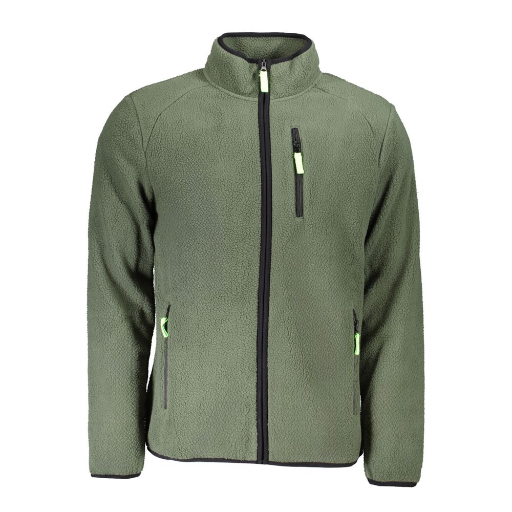 Maglione da uomo in poliestere verde