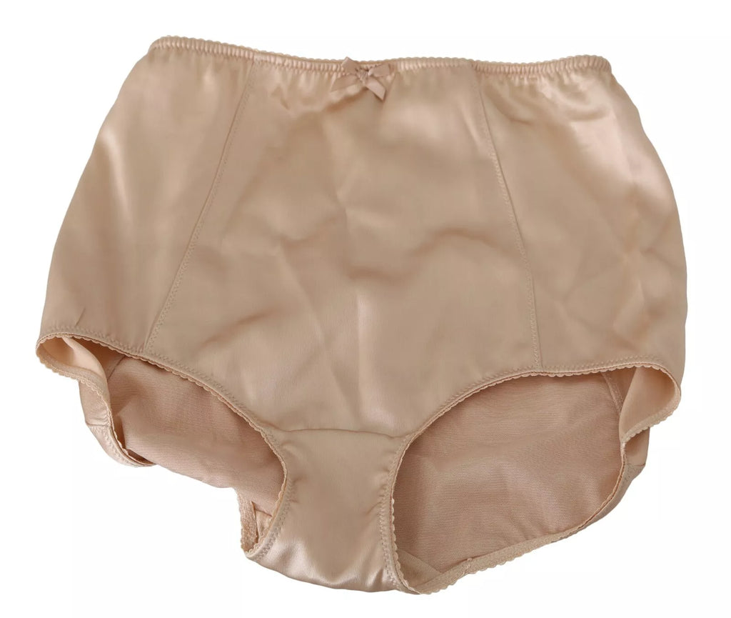 Intimo con logo a fiori beige elasticizzato