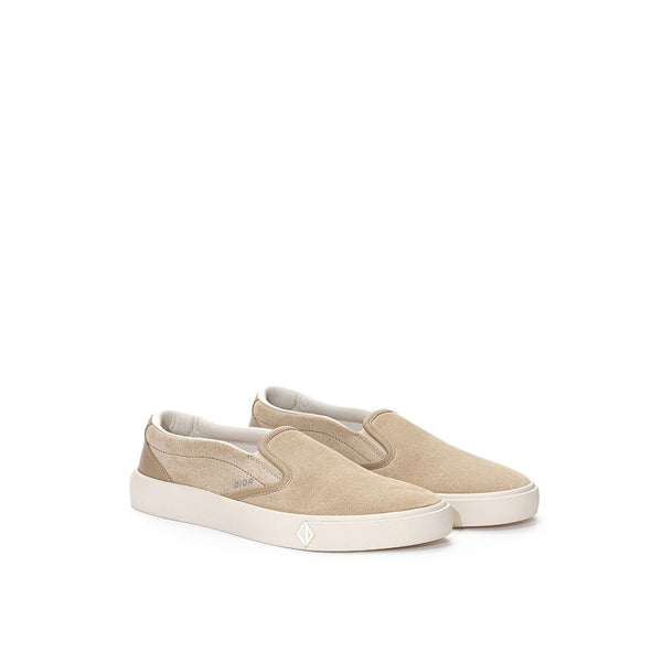 Sneaker in pelle beige