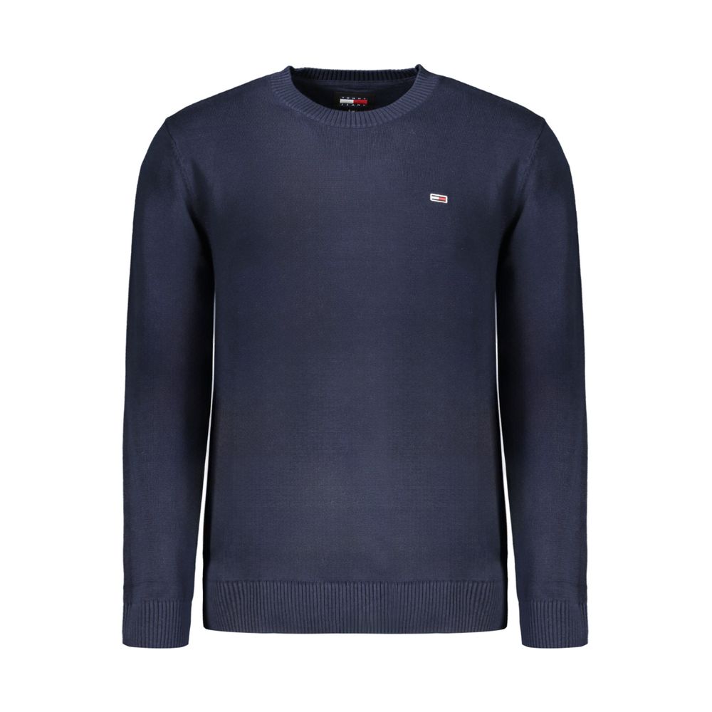 Maglione da uomo in cotone blu