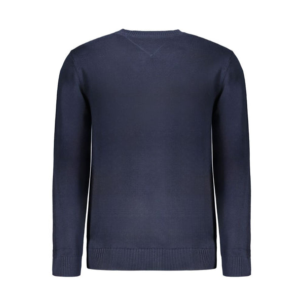 Maglione da uomo in cotone blu