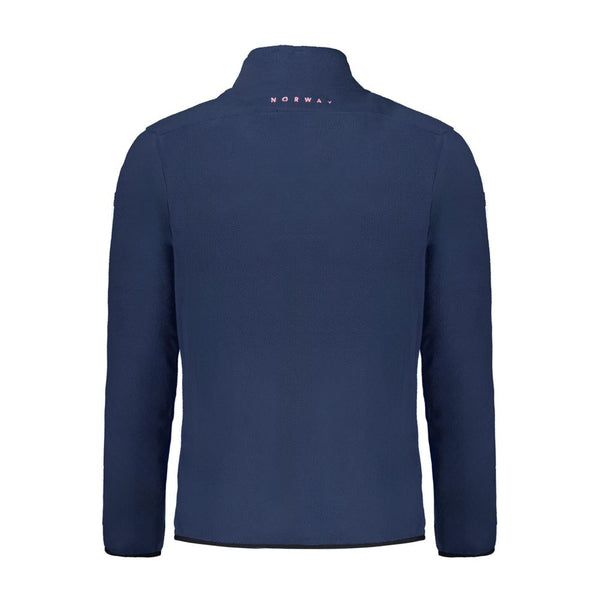 Blue Polyester Men Sweater