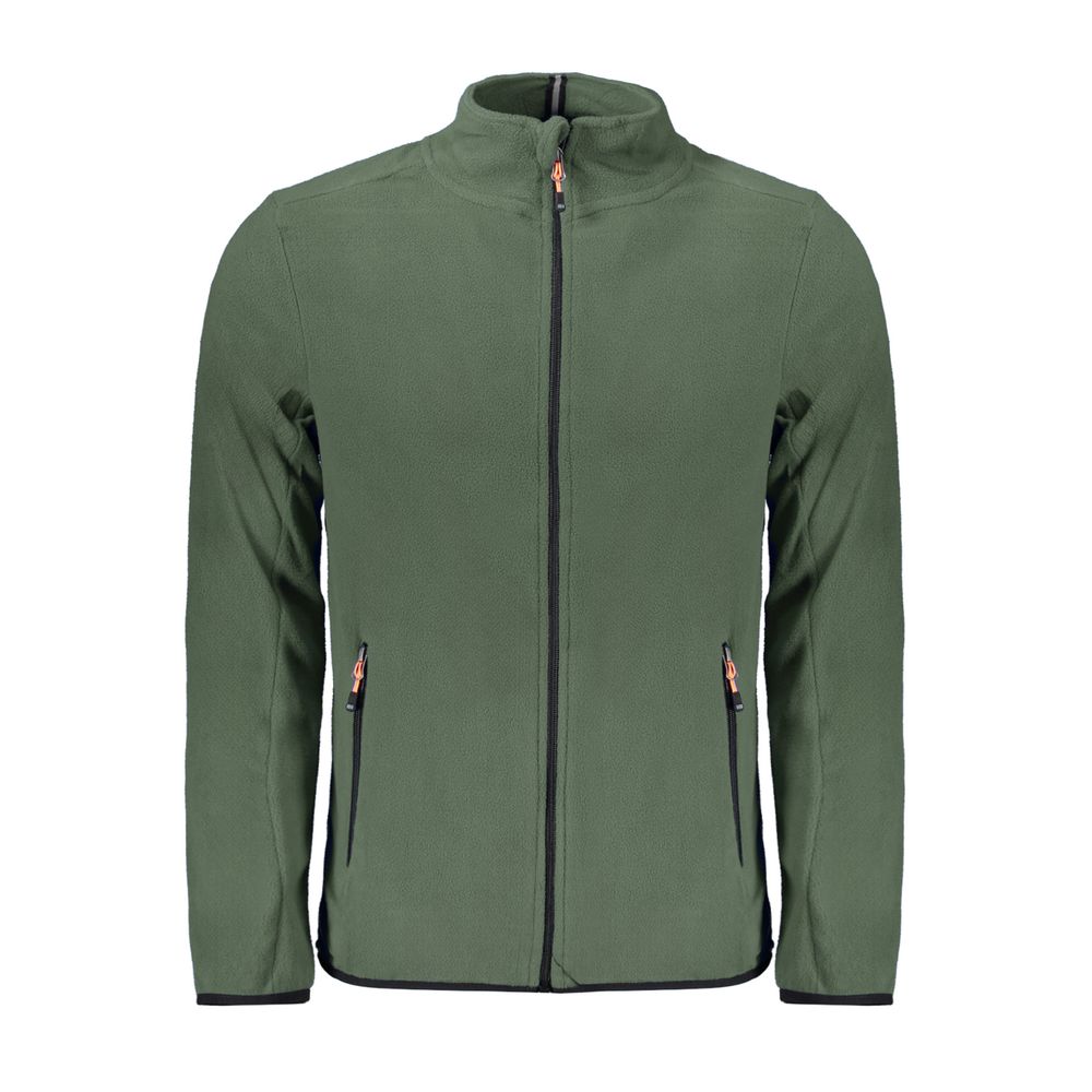 Maglione da uomo in poliestere verde