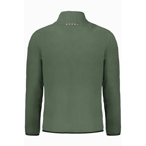 Maglione da uomo in poliestere verde