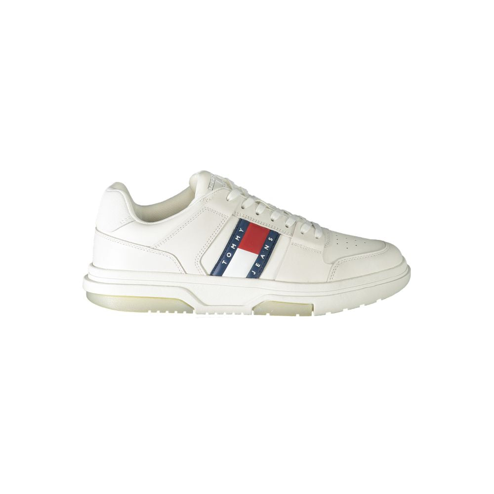 Sneaker uomo in pelle bianca