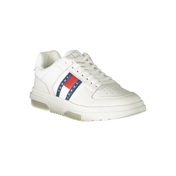 Sneaker uomo in pelle bianca