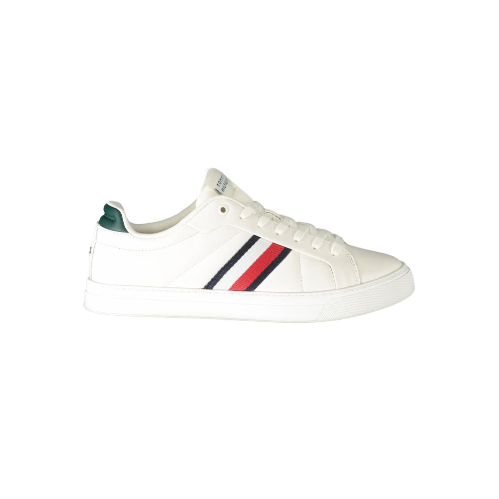 Sneaker uomo in pelle bianca