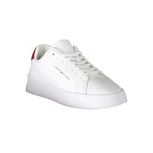 Sneaker uomo in pelle bianca