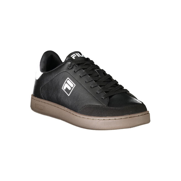 Sneaker uomo in poliestere nero