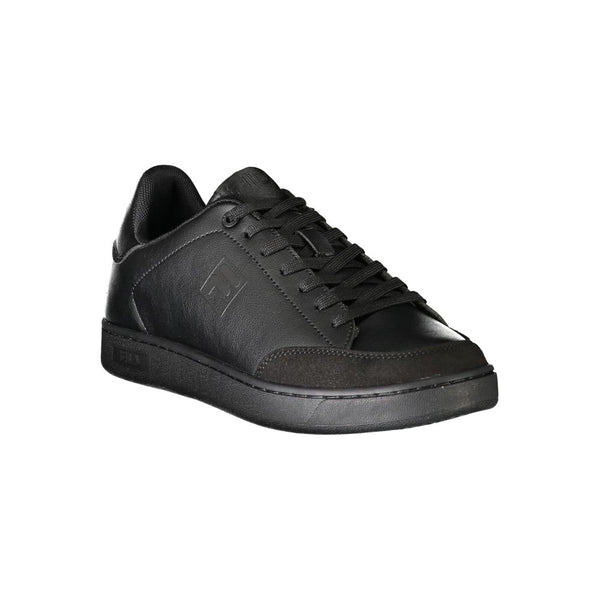 Sneaker uomo in poliestere nero