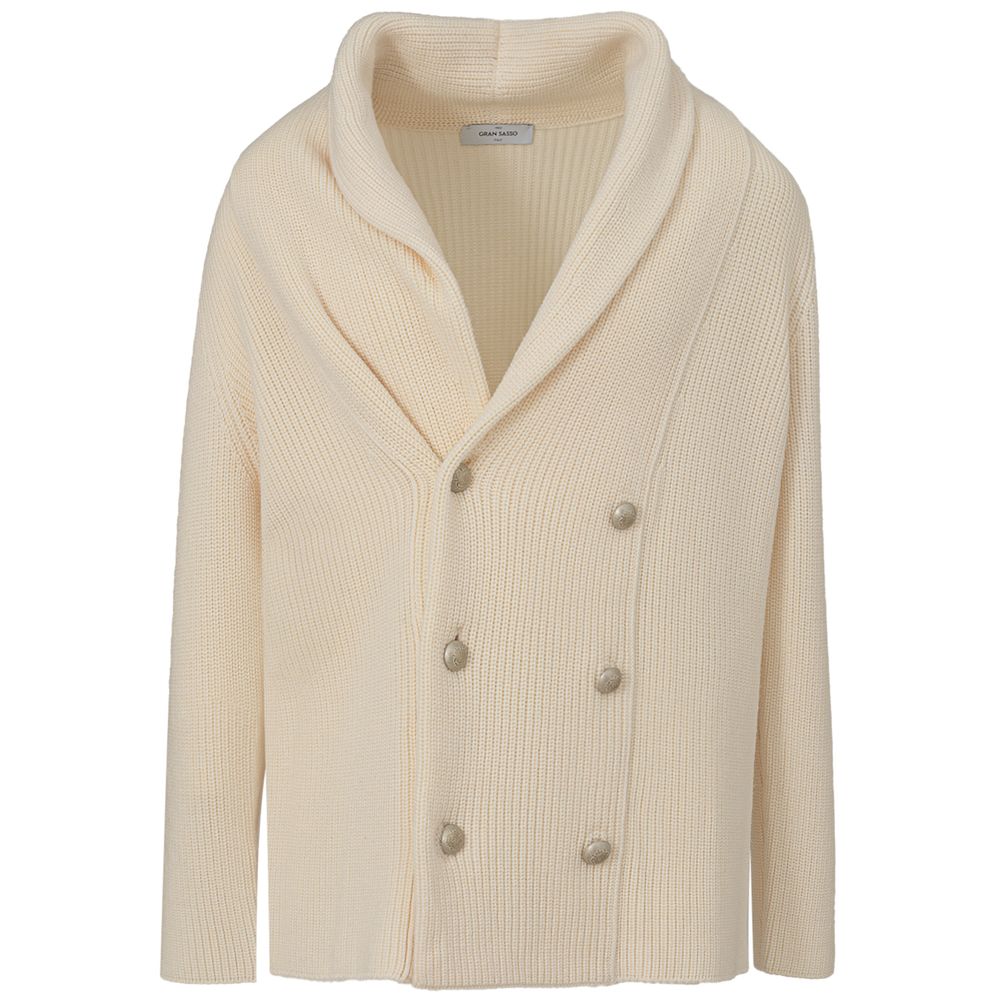 White Wool Cardigan