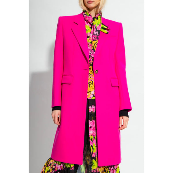 Fuchsia Viscose Jackets & Coat