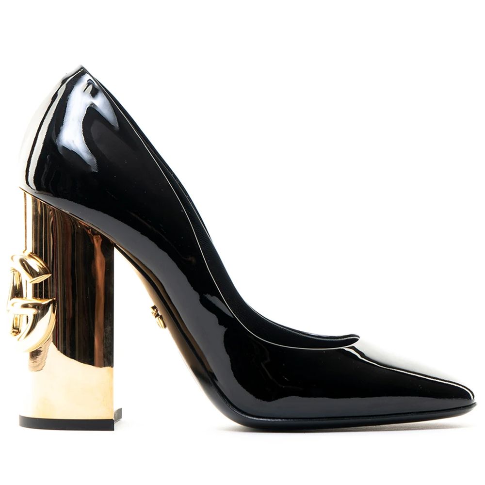 Black Leather Di Calfskin Pump