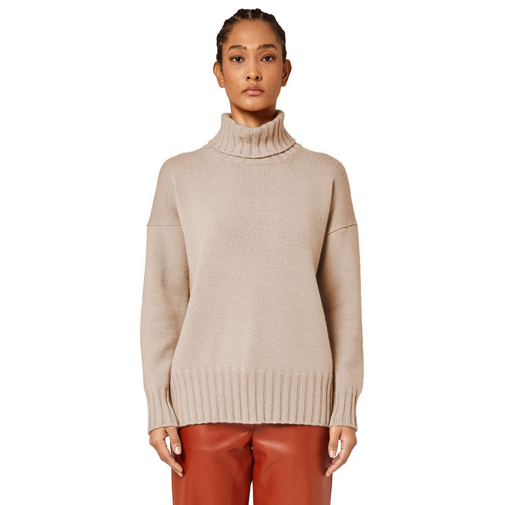 Maglione in cashmere beige