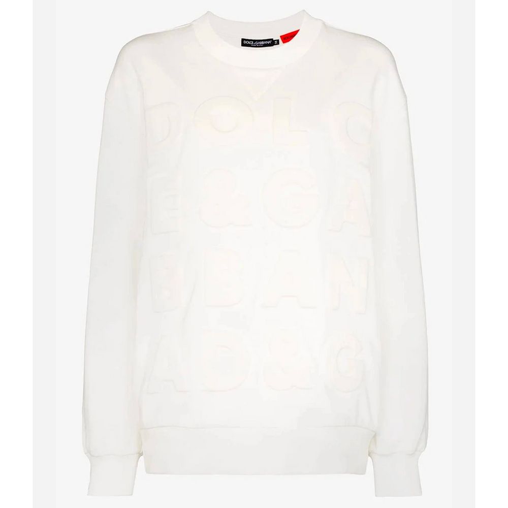 Maglione in cotone bianco