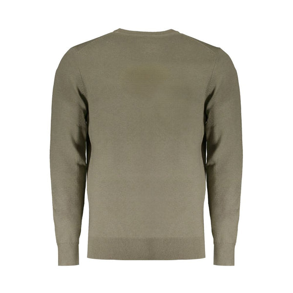 Green Wool Men Sweater