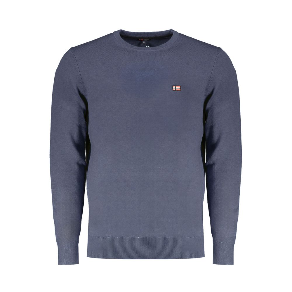 Maglione da uomo in lana blu