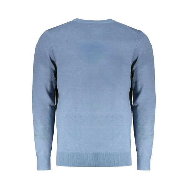 Maglione da uomo in lana blu chiaro