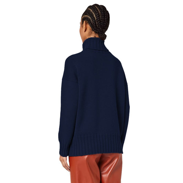 Maglione blu in cashmere