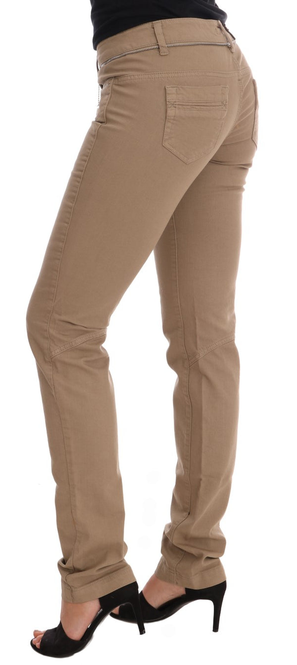 Delizia in denim beige super slim fit