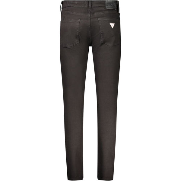 Black Cotton Jeans & Pant