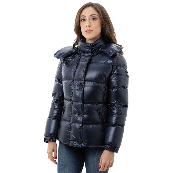 Blue Polyamide Jackets & Coat