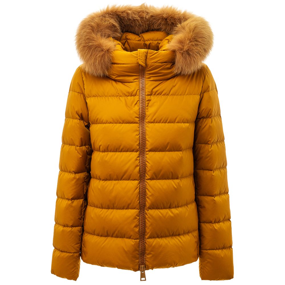 Yellow Polyamide Jackets & Coat