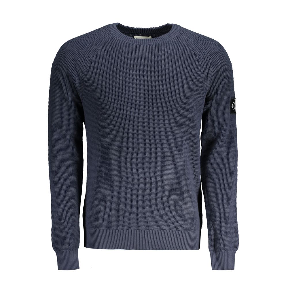 Maglione di cotone blu