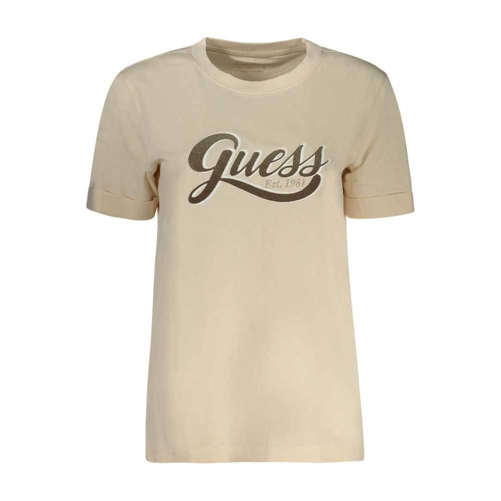 Top e t-shirt in cotone beige